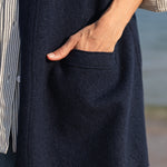 Becasa Navy Wool Vest 