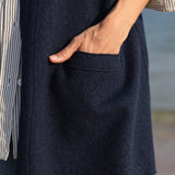 Becasa Navy Wool Vest 