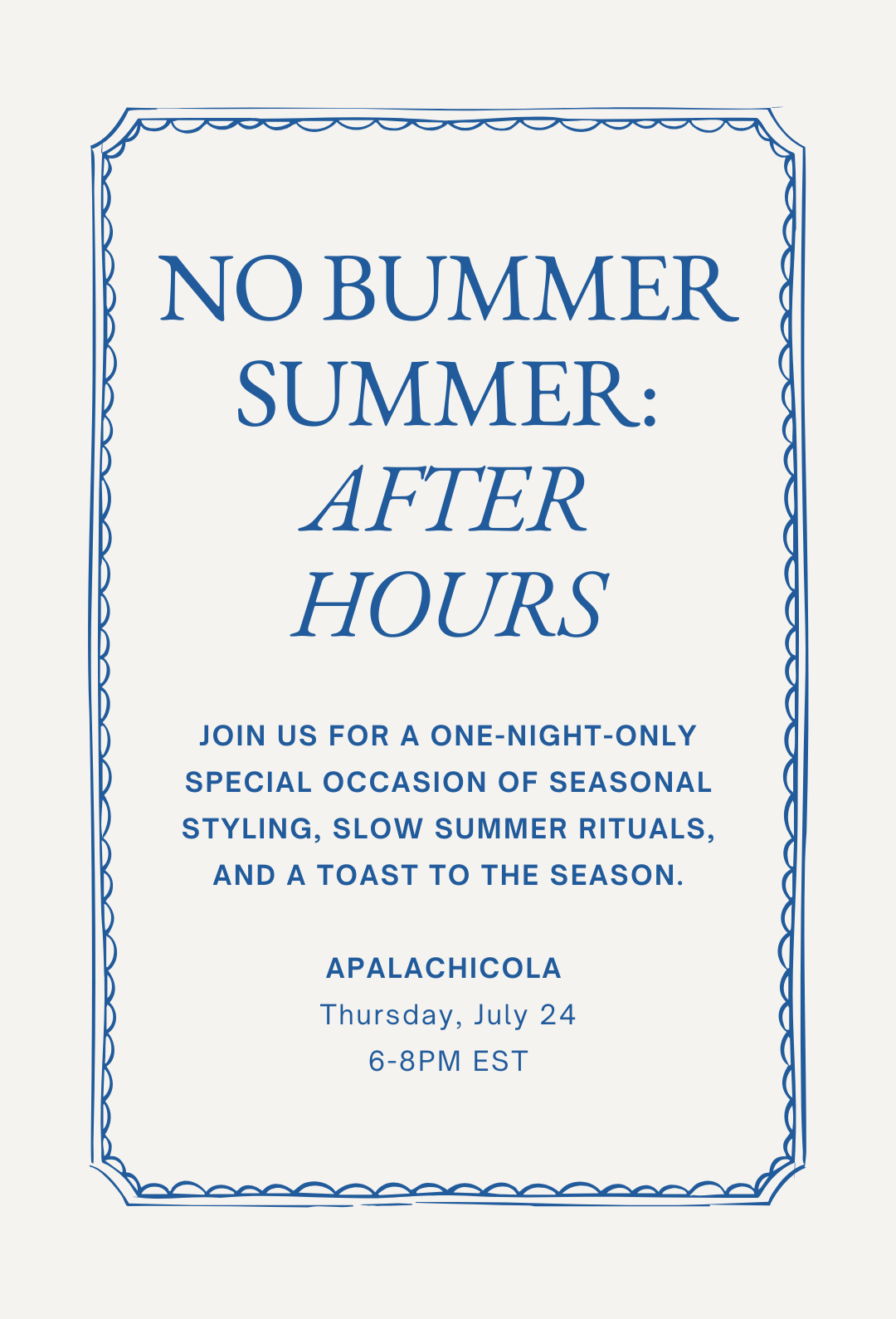 No Bummer Summer: After Hours Ticket