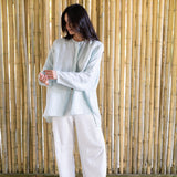 Linen Sunset Shirt - Blue Glass