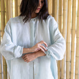 Linen Sunset Shirt - Blue Glass