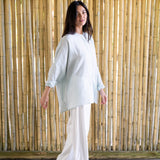 Linen Sunset Shirt - Blue Glass