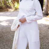 Sunday Cotton Pant - True White