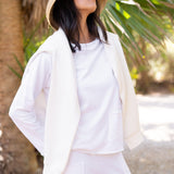 Drift Cowl Neck Top - True White