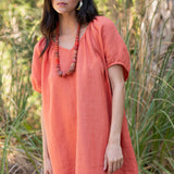 Amelia Mini Dress - Sea Fan Coral