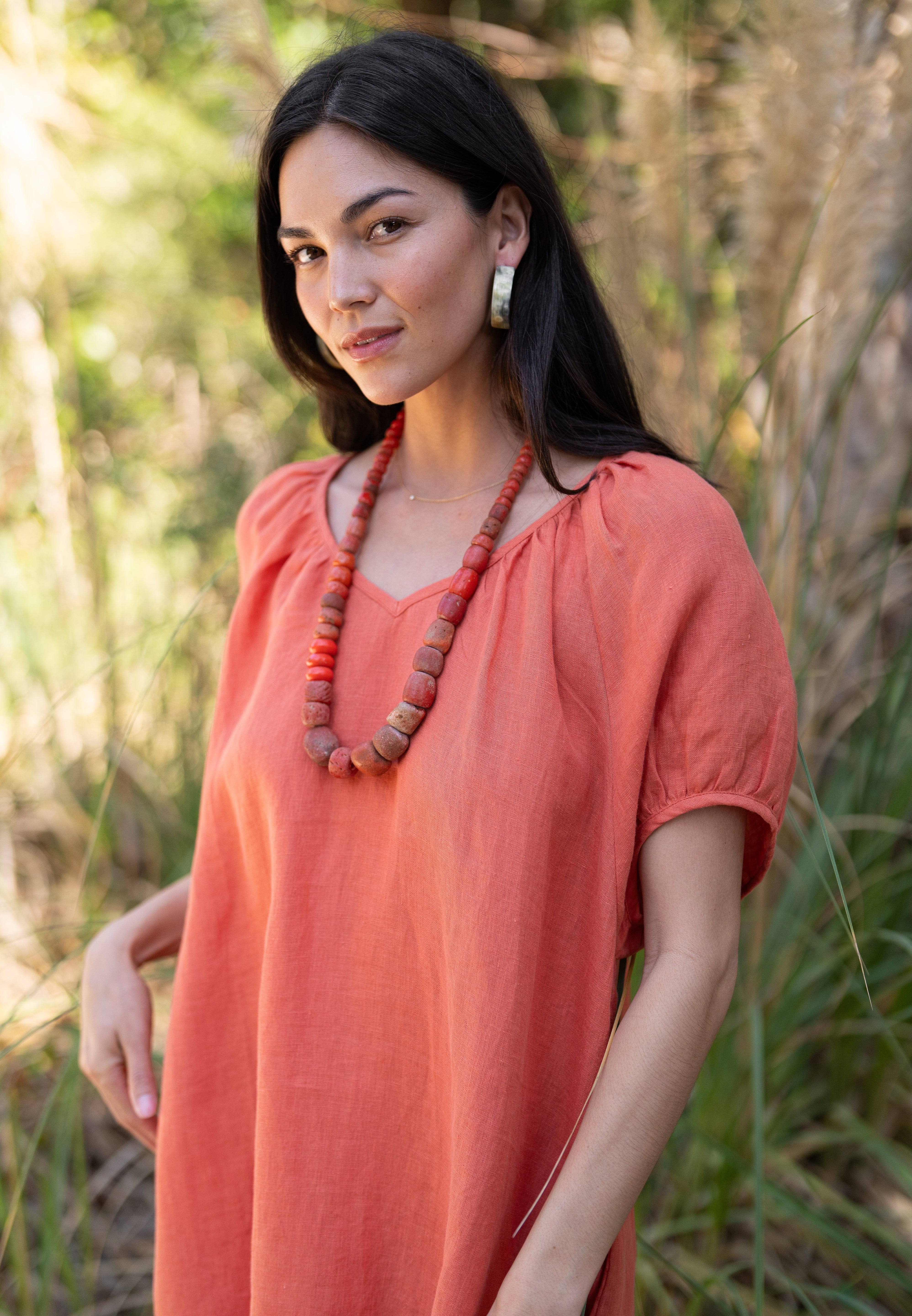 Amelia Mini Dress - Sea Fan Coral