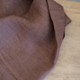Linen Bandana - Chocolate