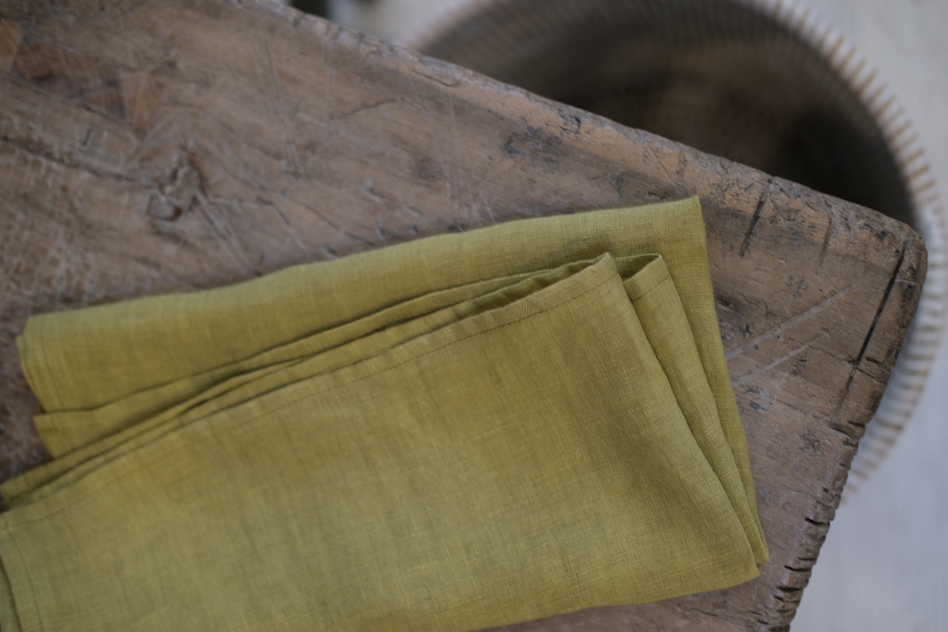 Linen Bandana - Martini Olive