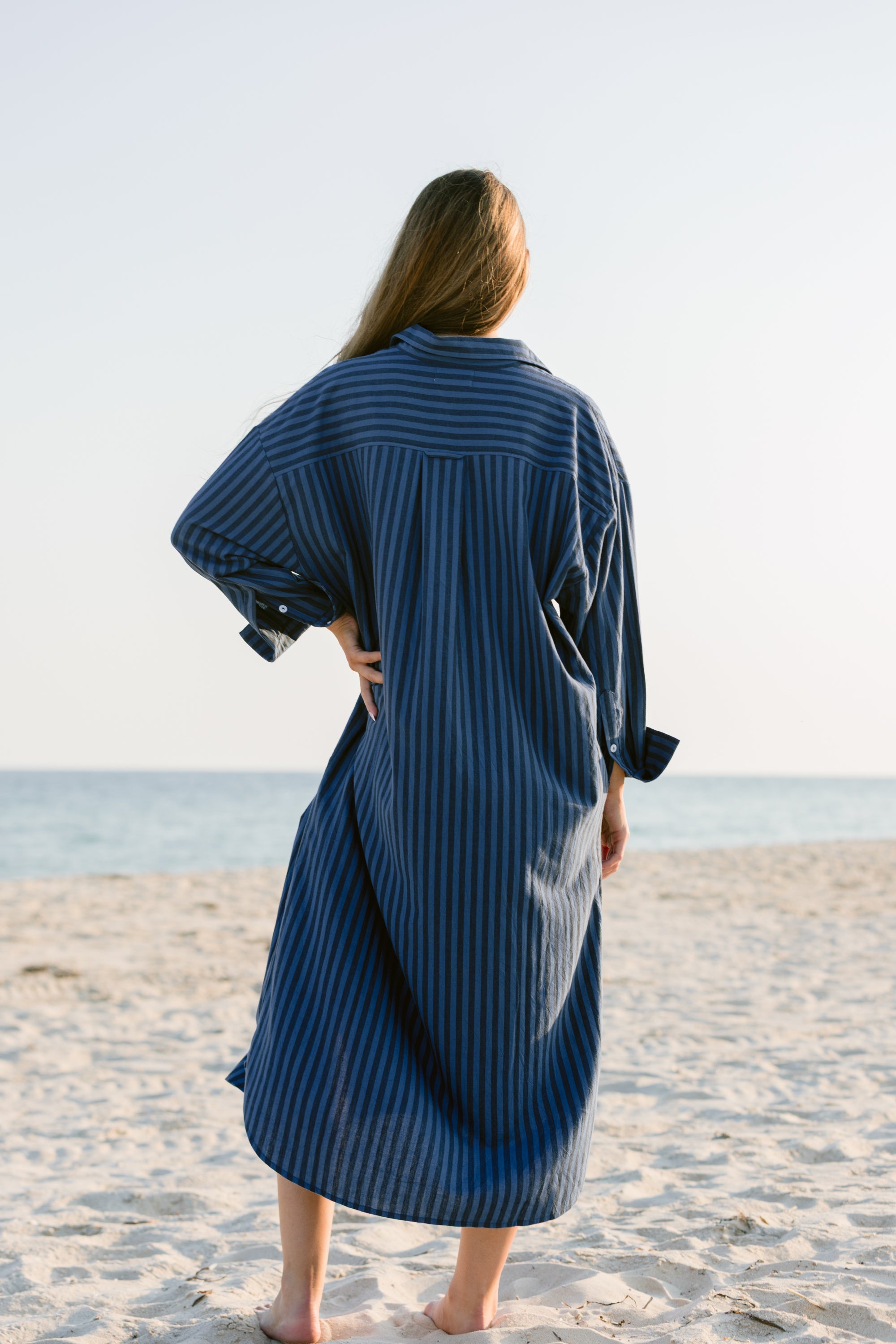 cotton maxi dress with pockets Maxi Dress Classic Strap with Pockets Blush / XL/XXL