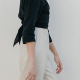 Linen-Wrap-Top-Black