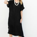 Mesh-Linen-Maxi-Black