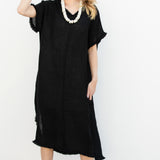 Mesh-Linen-Maxi-Black