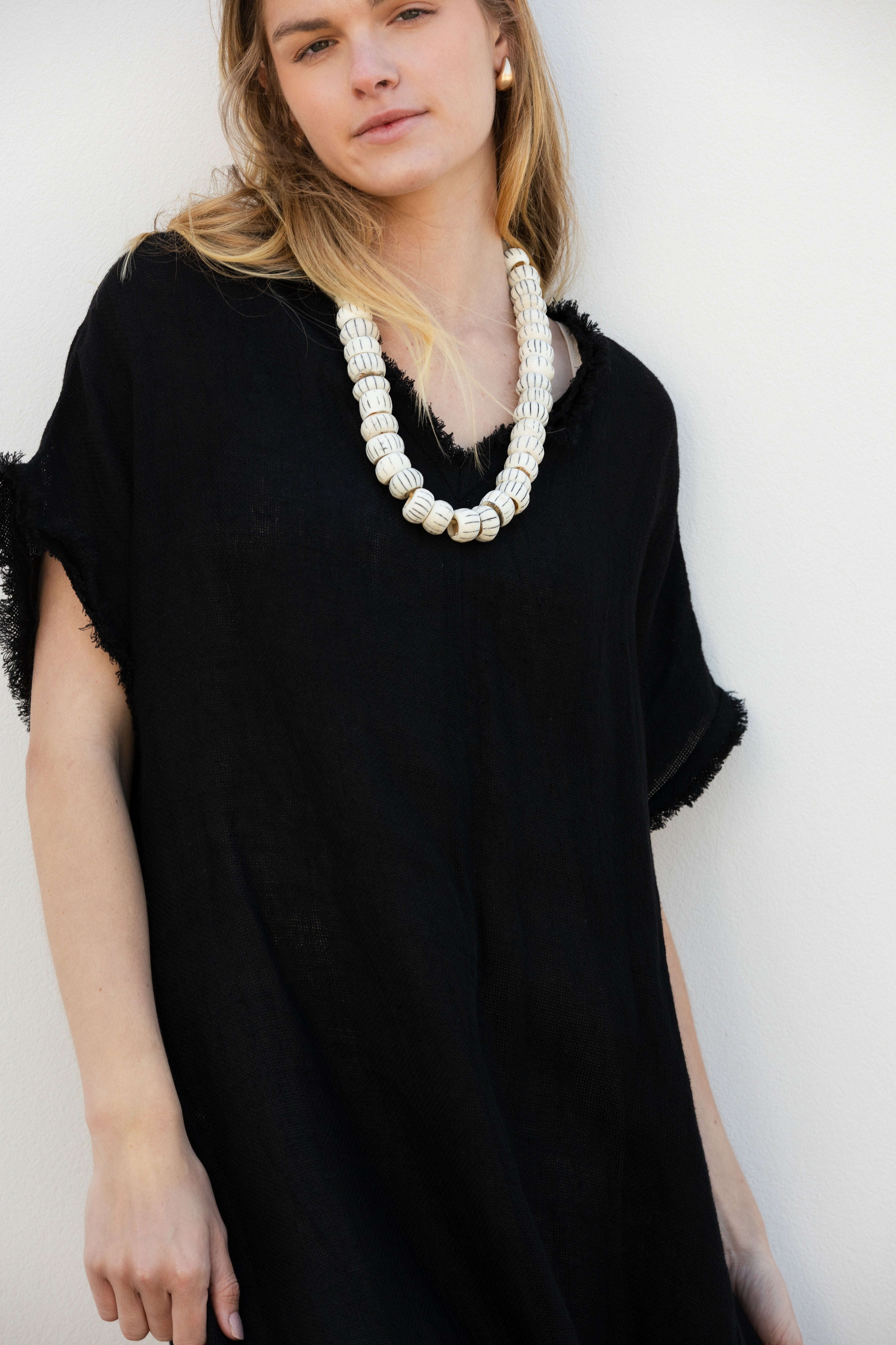 Mesh-Linen-Maxi-Black