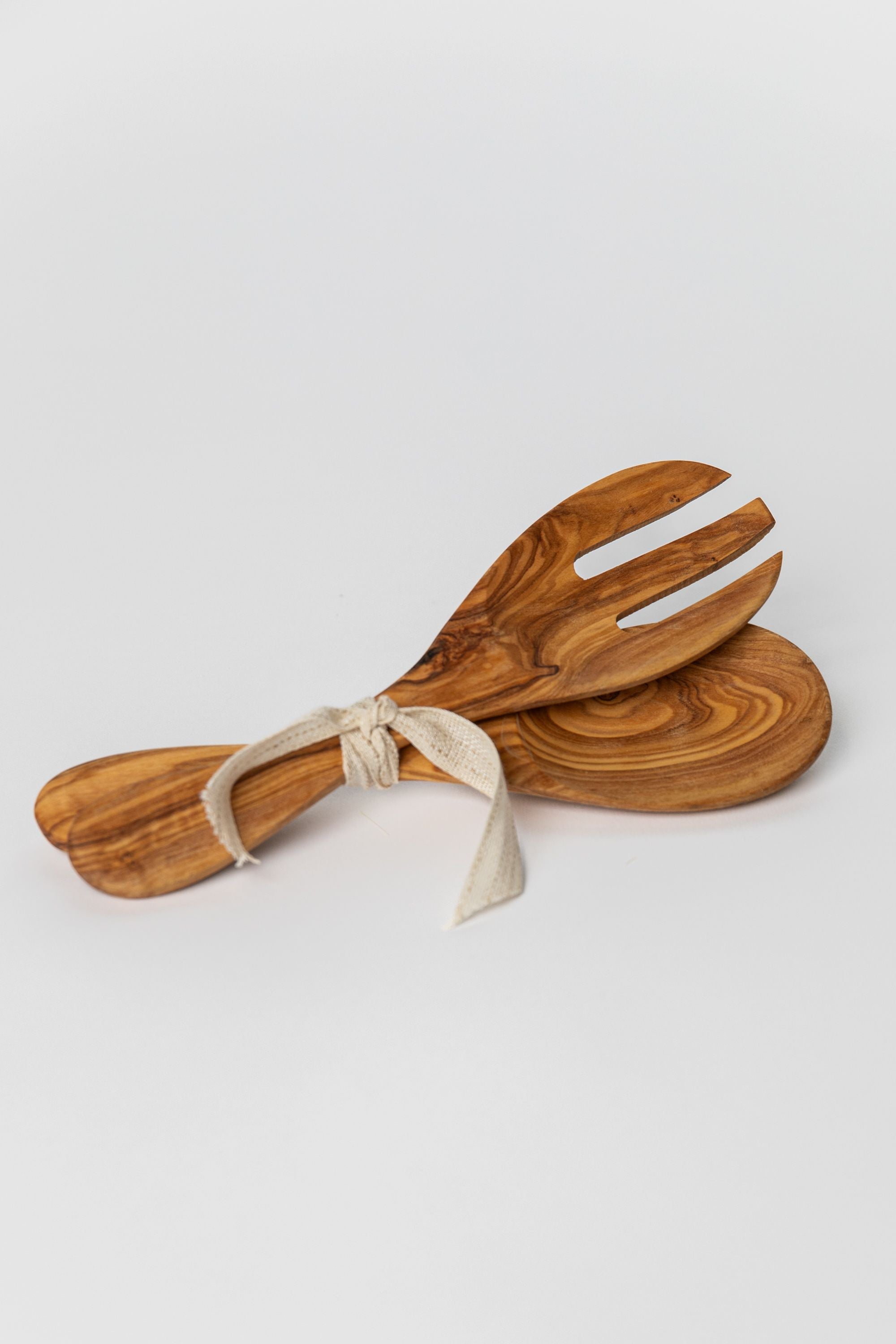 Olivewood salad servers