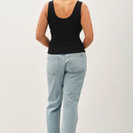 Plus Basic Scoop Neck Tank BL