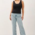 Plus Basic Scoop Neck Tank BL