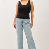 Plus Basic Scoop Neck Tank BL