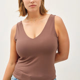 Plus Basic V-Neck Tank MC