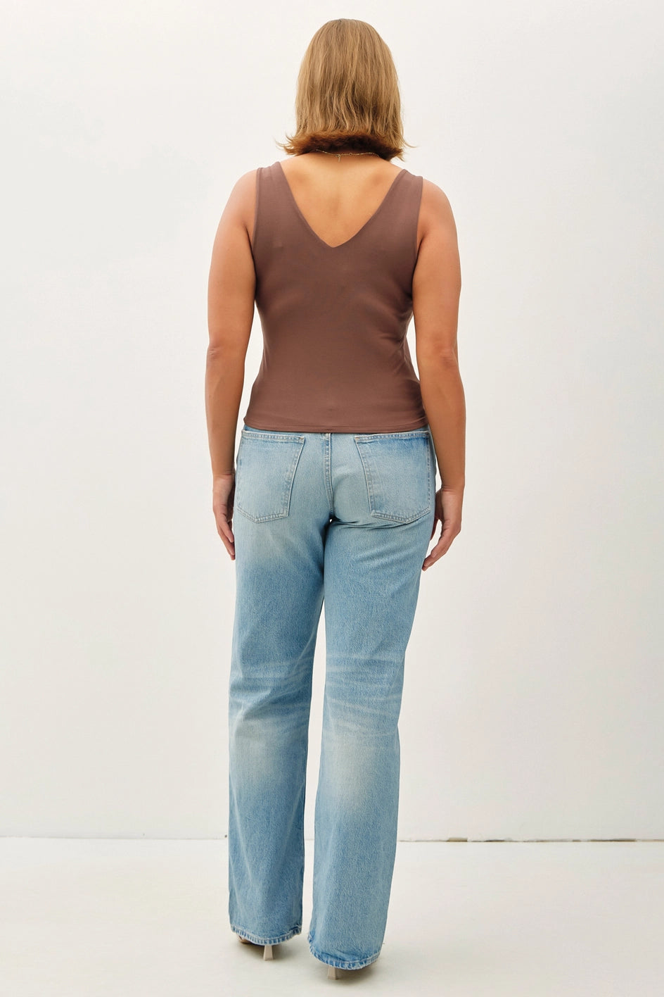 Plus Basic V-Neck Tank MC