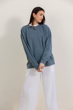 Slate blue- crewneck