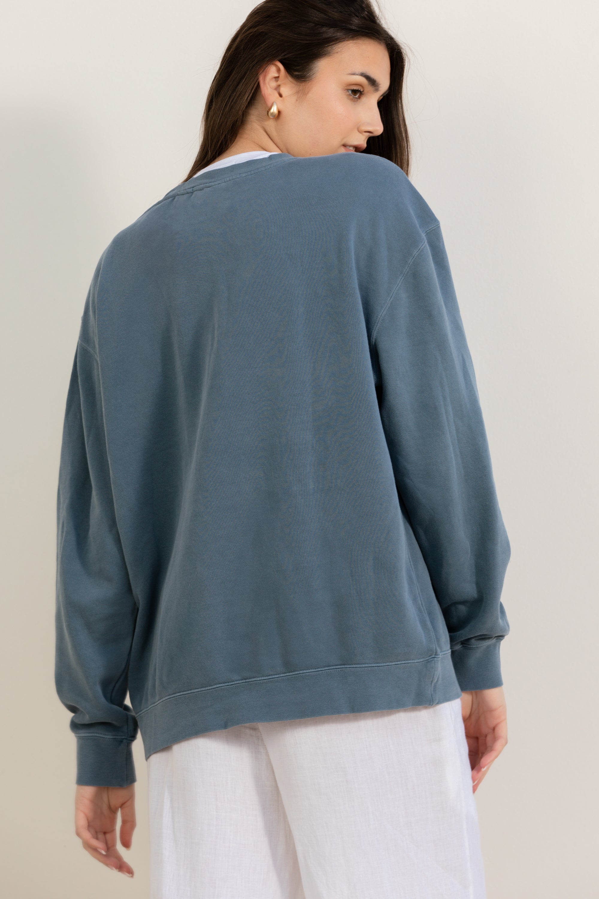 Slate blue- crewneck
