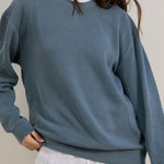 Slate blue- crewneck