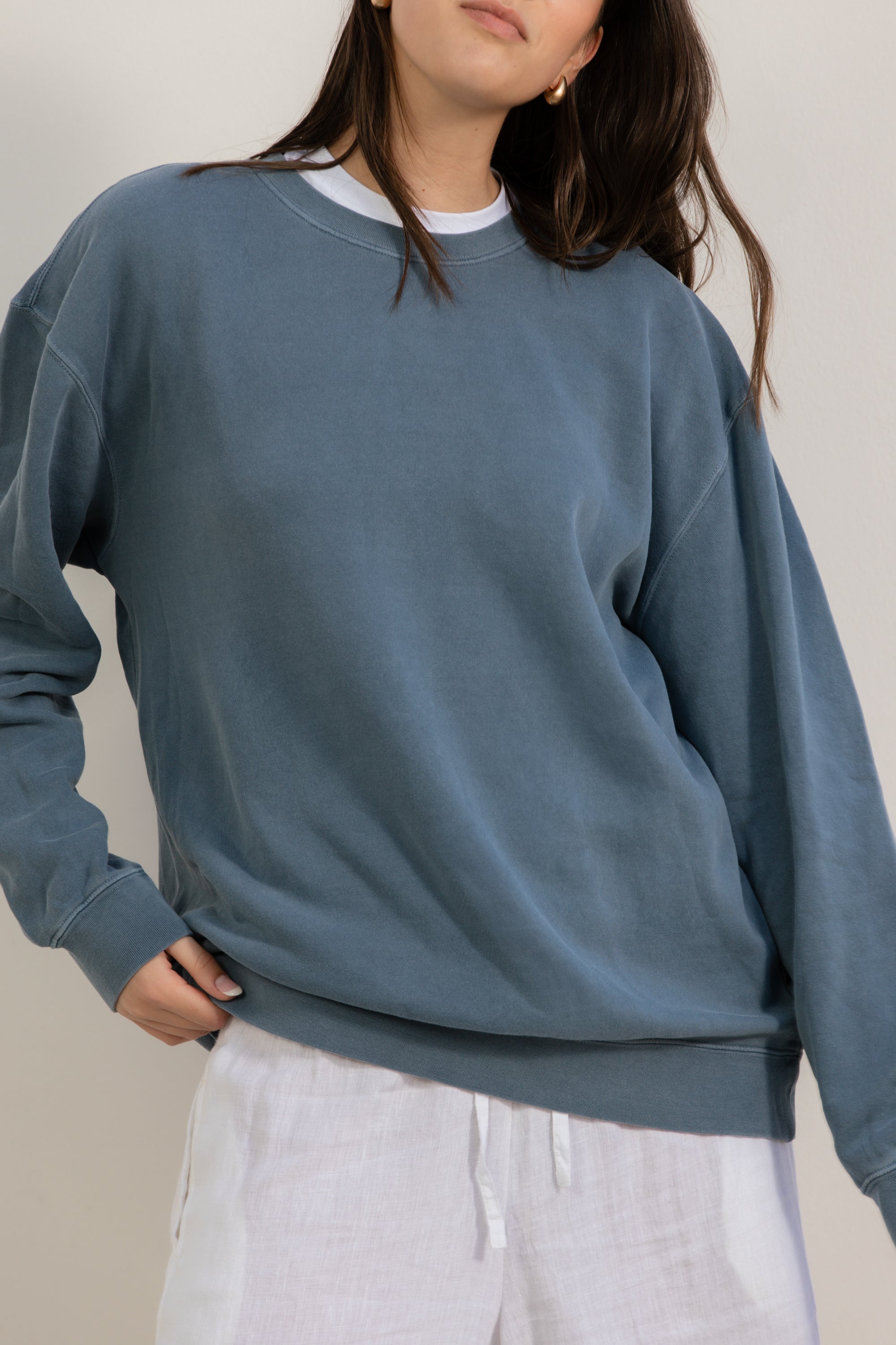 Slate blue- crewneck