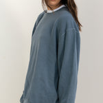 Slate blue- crewneck