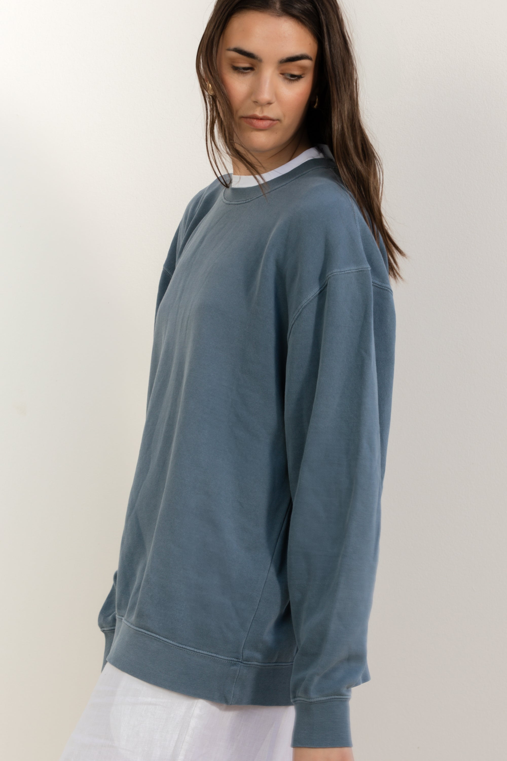 Slate blue- crewneck