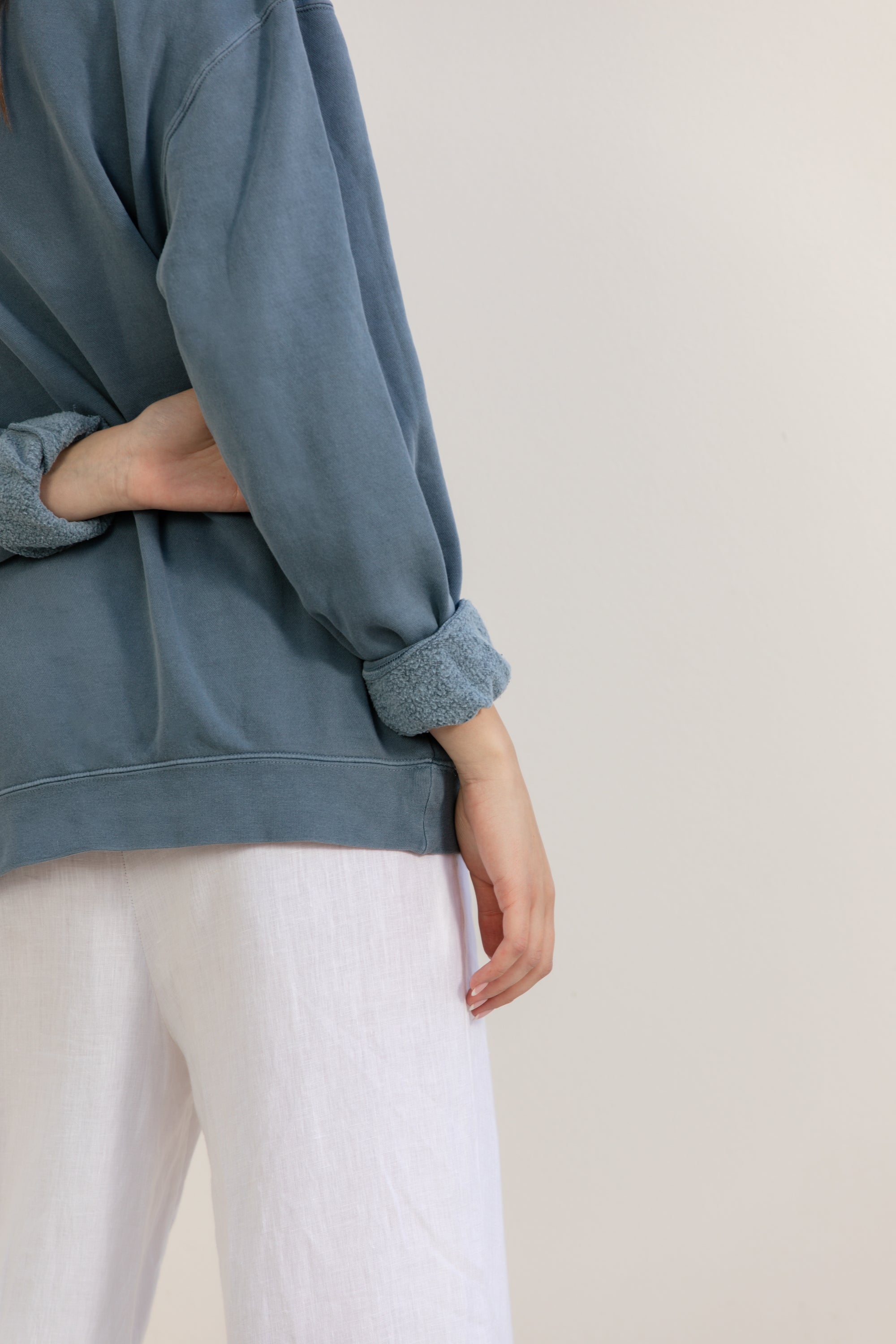 Slate blue- crewneck