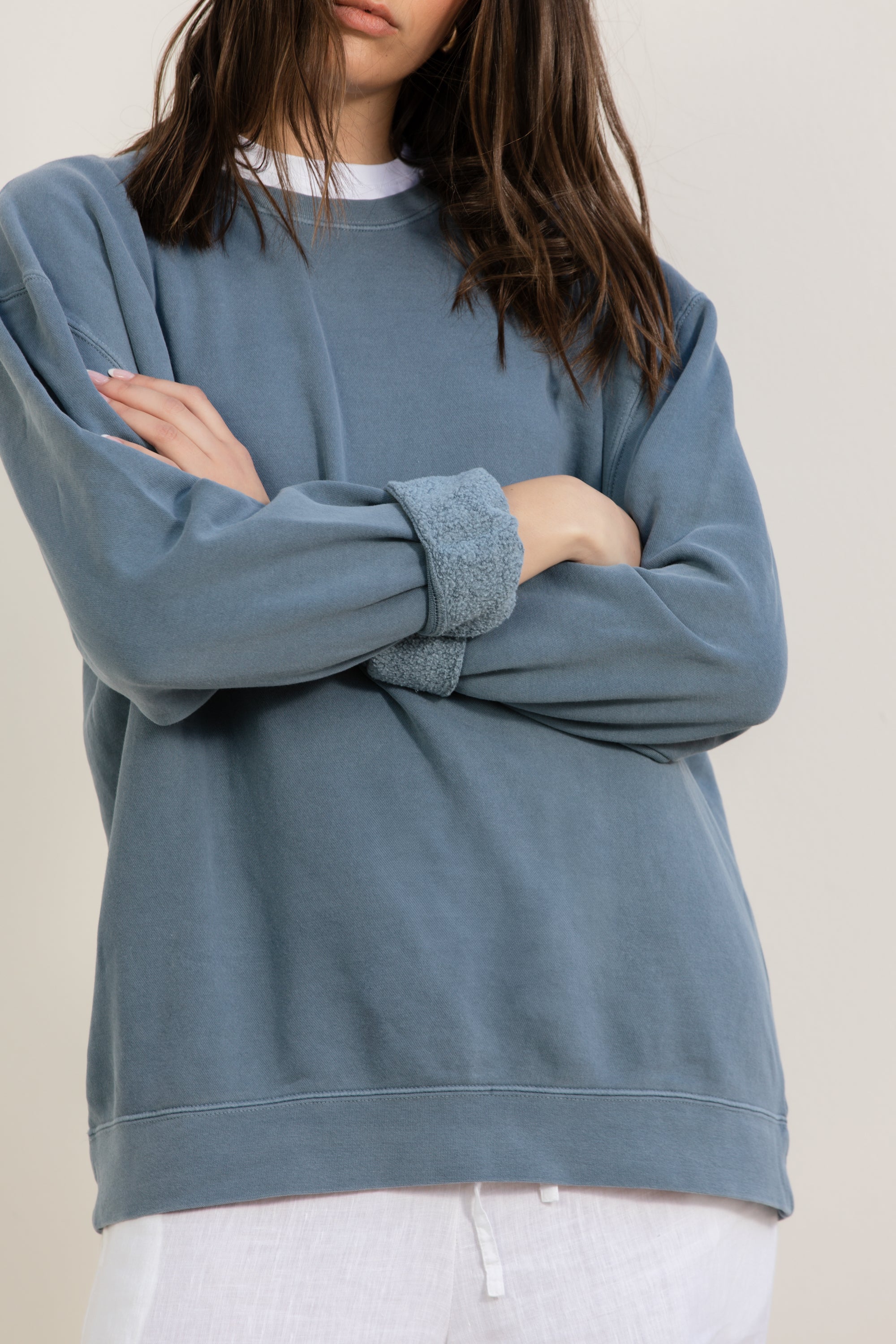 Slate blue- crewneck