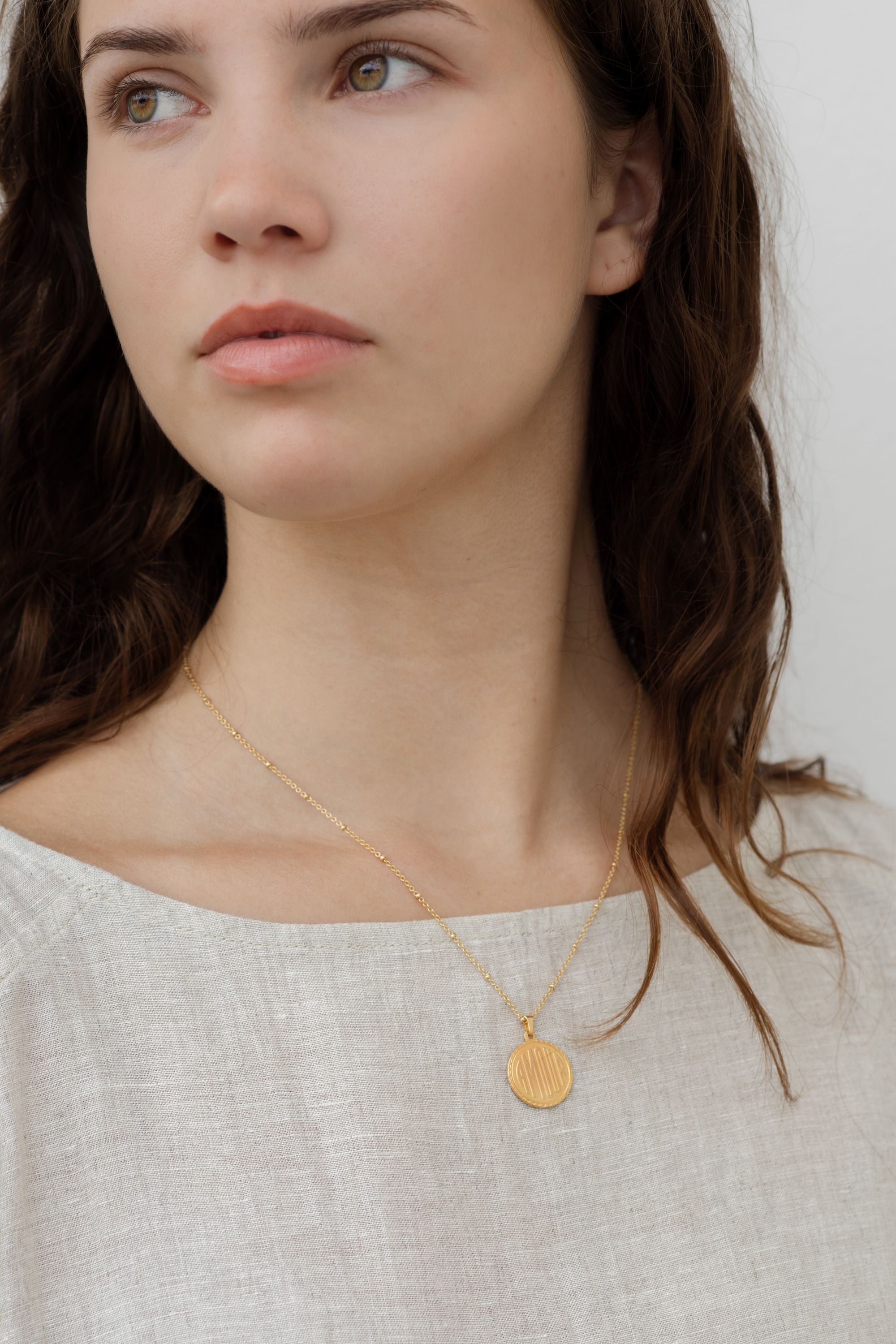 amour medallion necklace