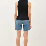 basic cotton garment dyed tank BL 