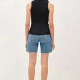 basic cotton garment dyed tank BL 