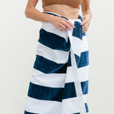 Classic Stripes Beach Towel - Navy