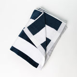 Classic Stripes Beach Towel - Navy