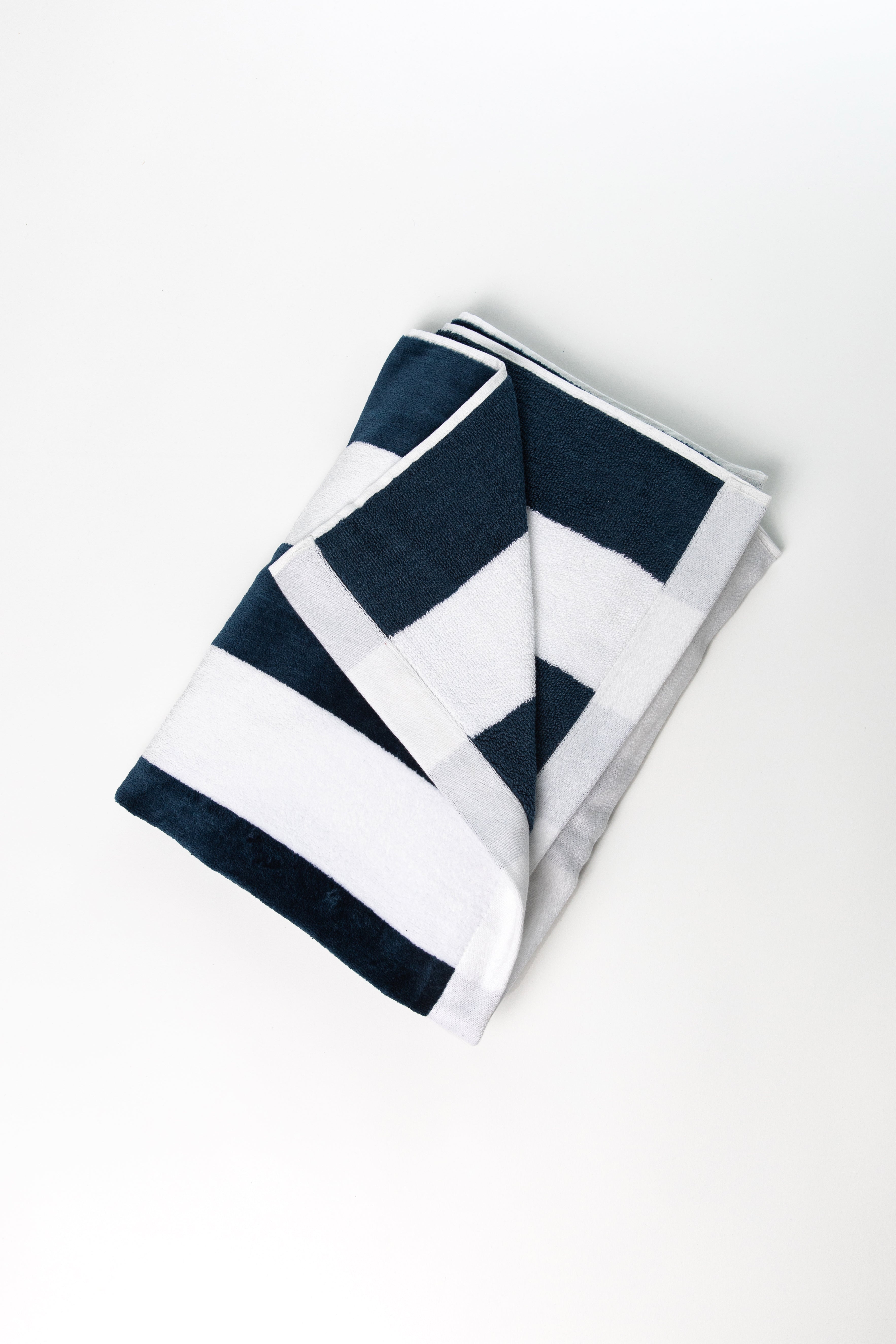 Classic Stripes Beach Towel - Navy