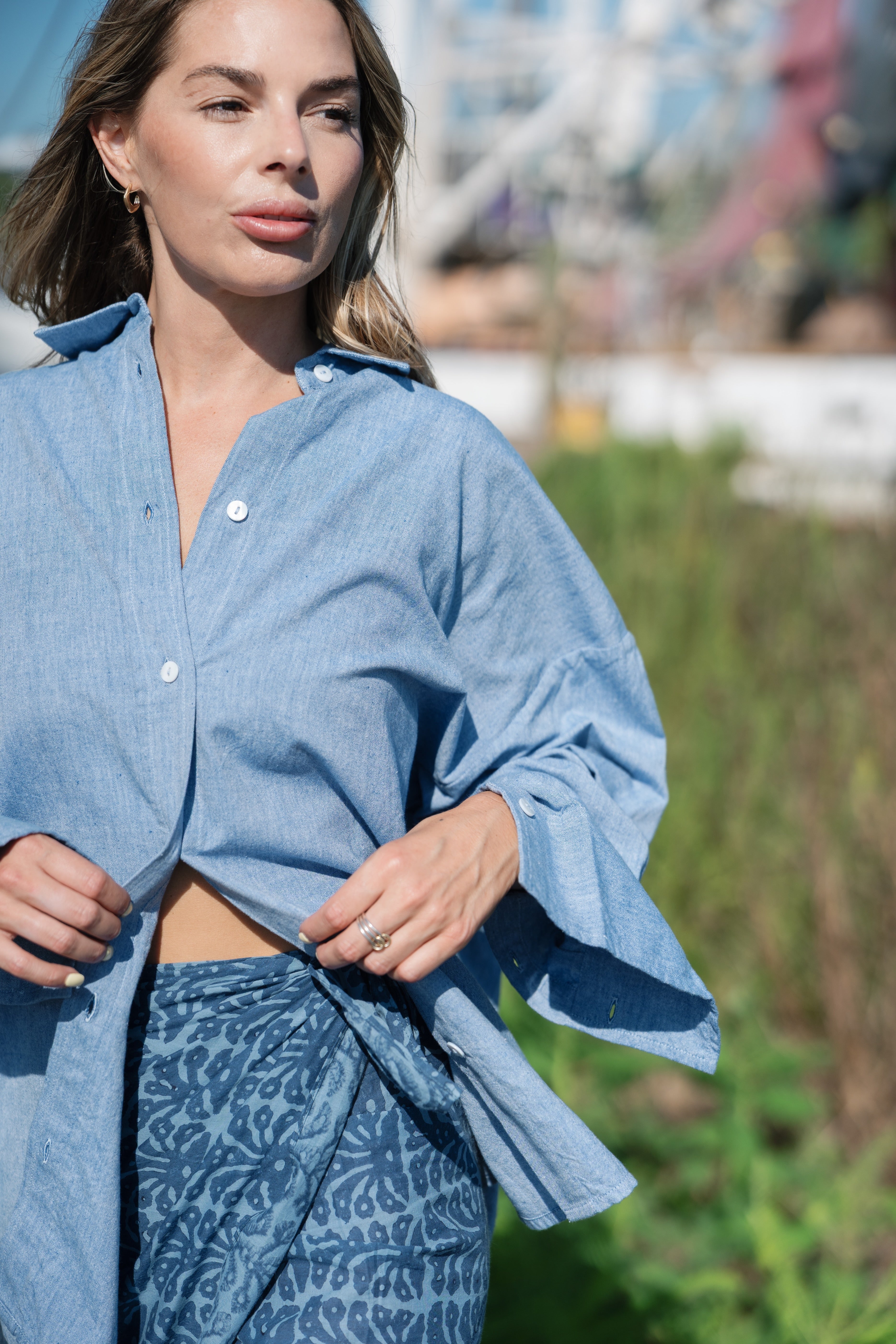 Easygoing Cotton Shirt - Chambray