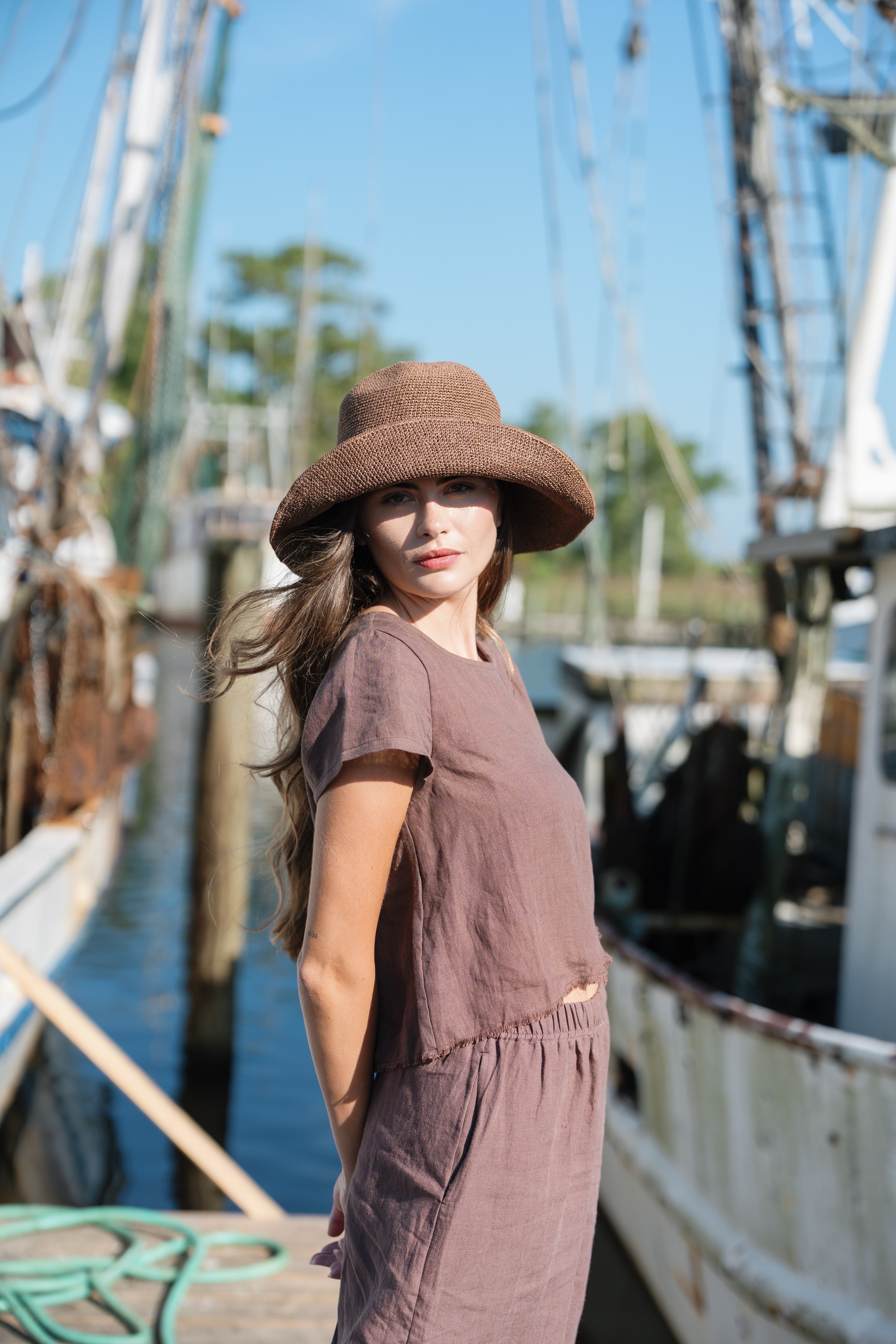 Midi Fringe Top - Chocolate