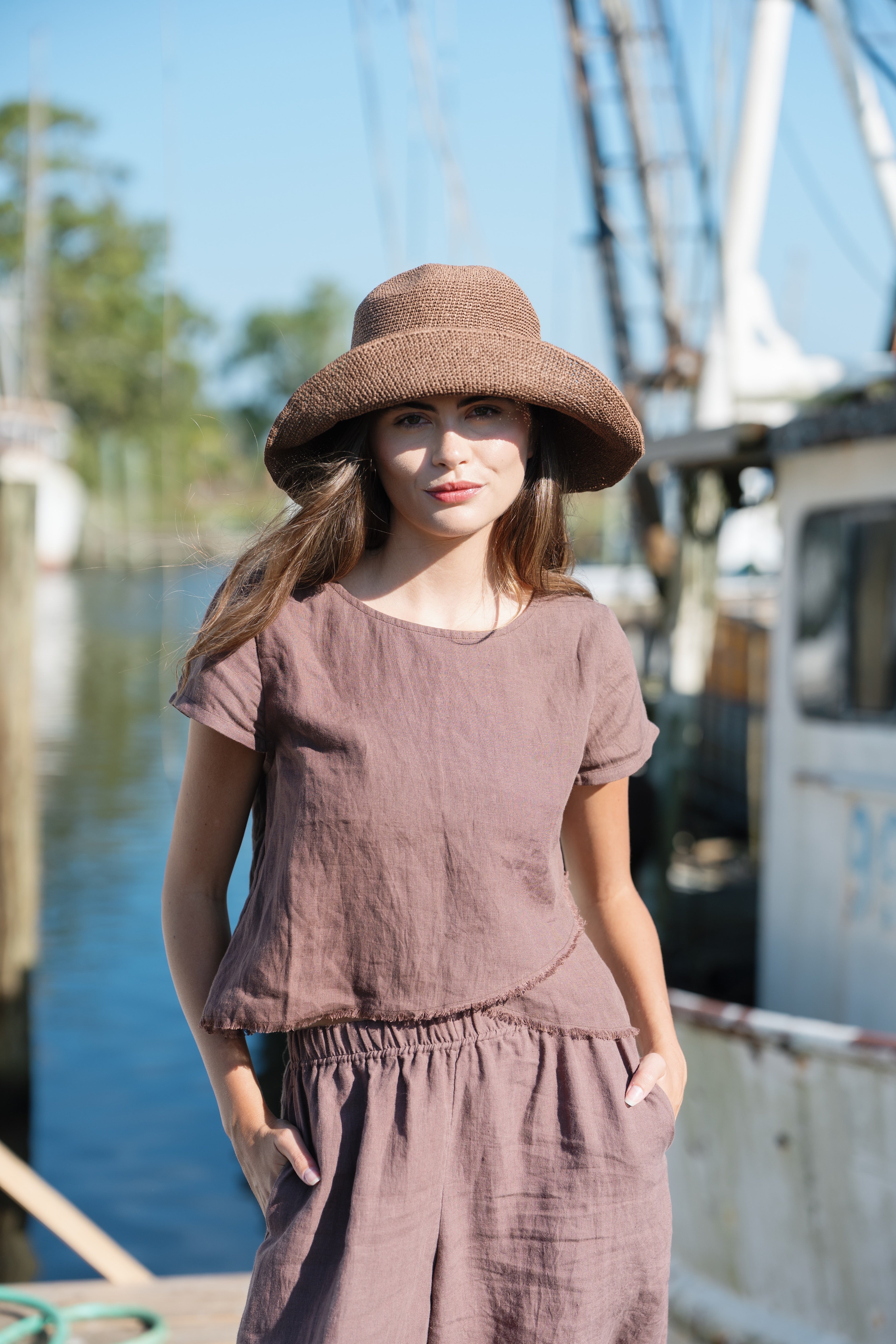 Midi Fringe Top - Chocolate