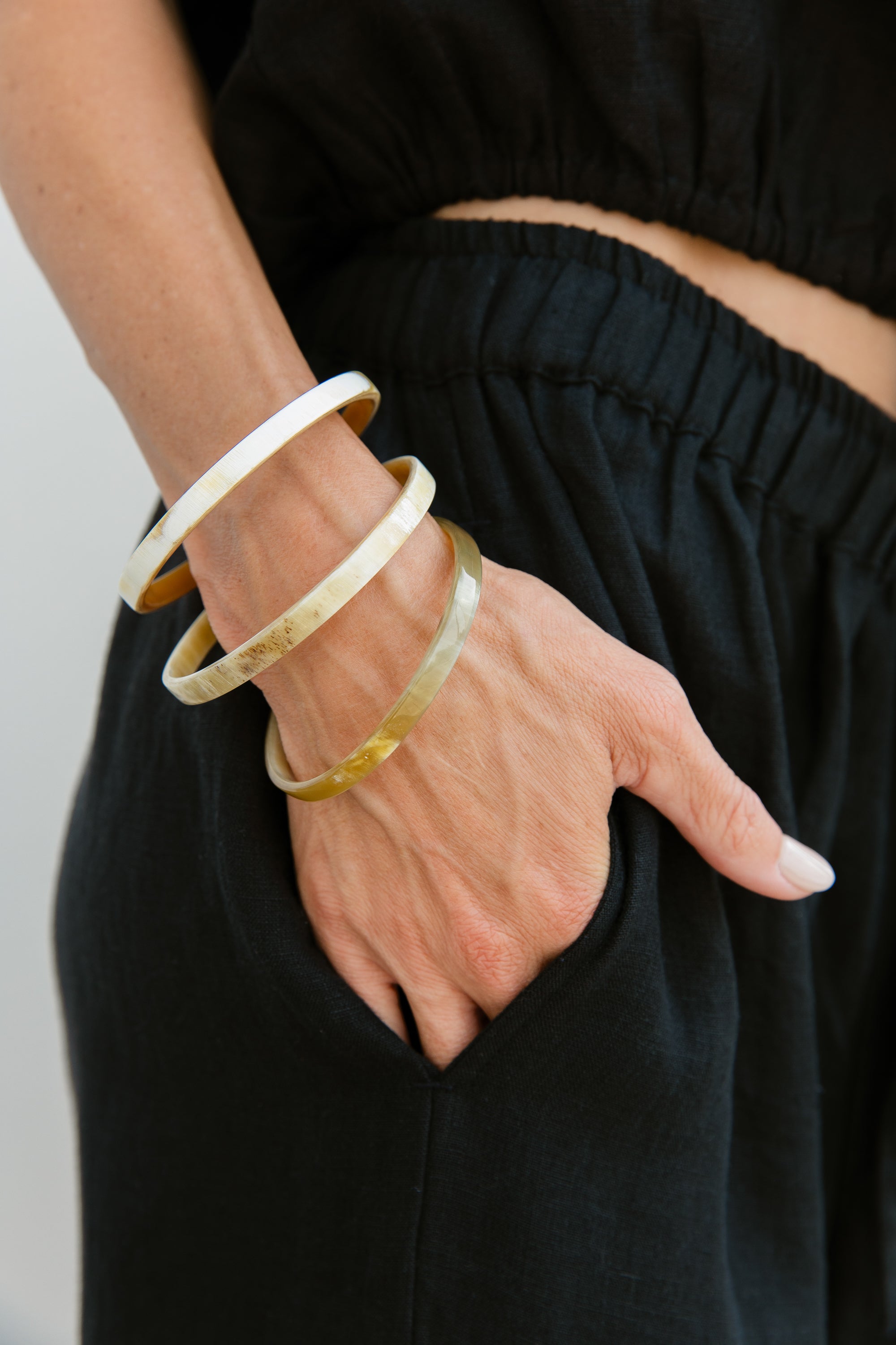 Moondust Horn Bangles