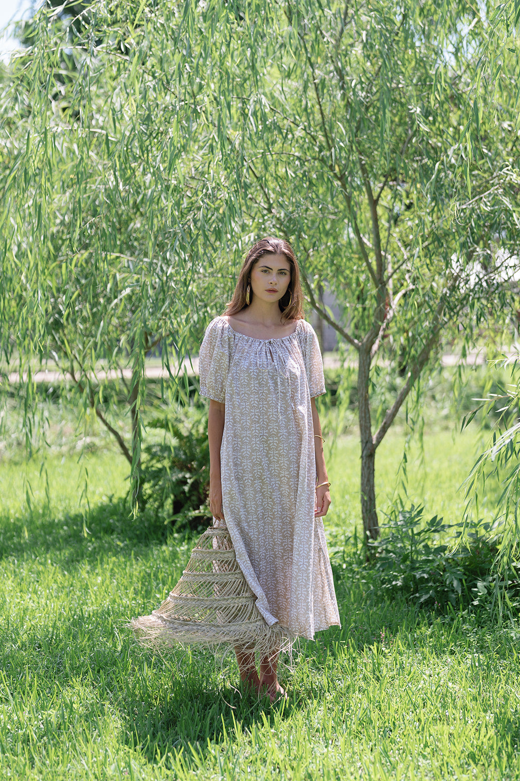 Scout Maxi Dress - Sandbar Stamp