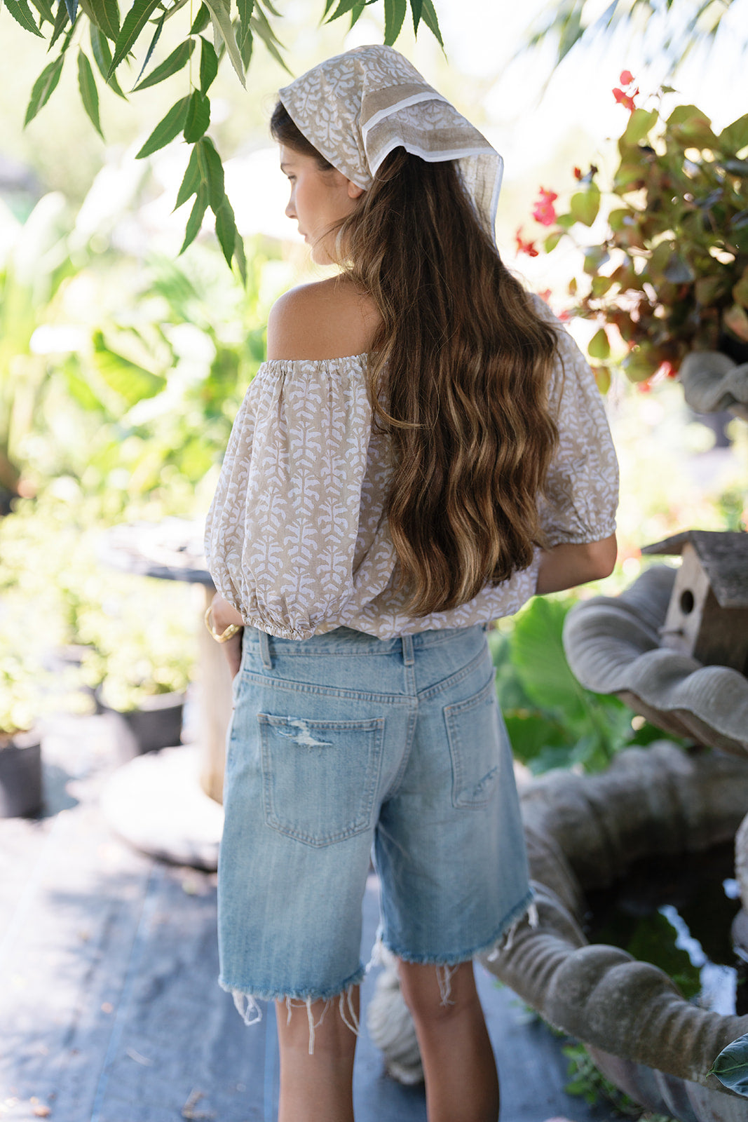 Cotton Scout Top - Sandbar Stamp