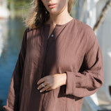 Sunset Midi Dress - Chocolate