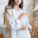 Weekend Linen Tee - Natural Flax