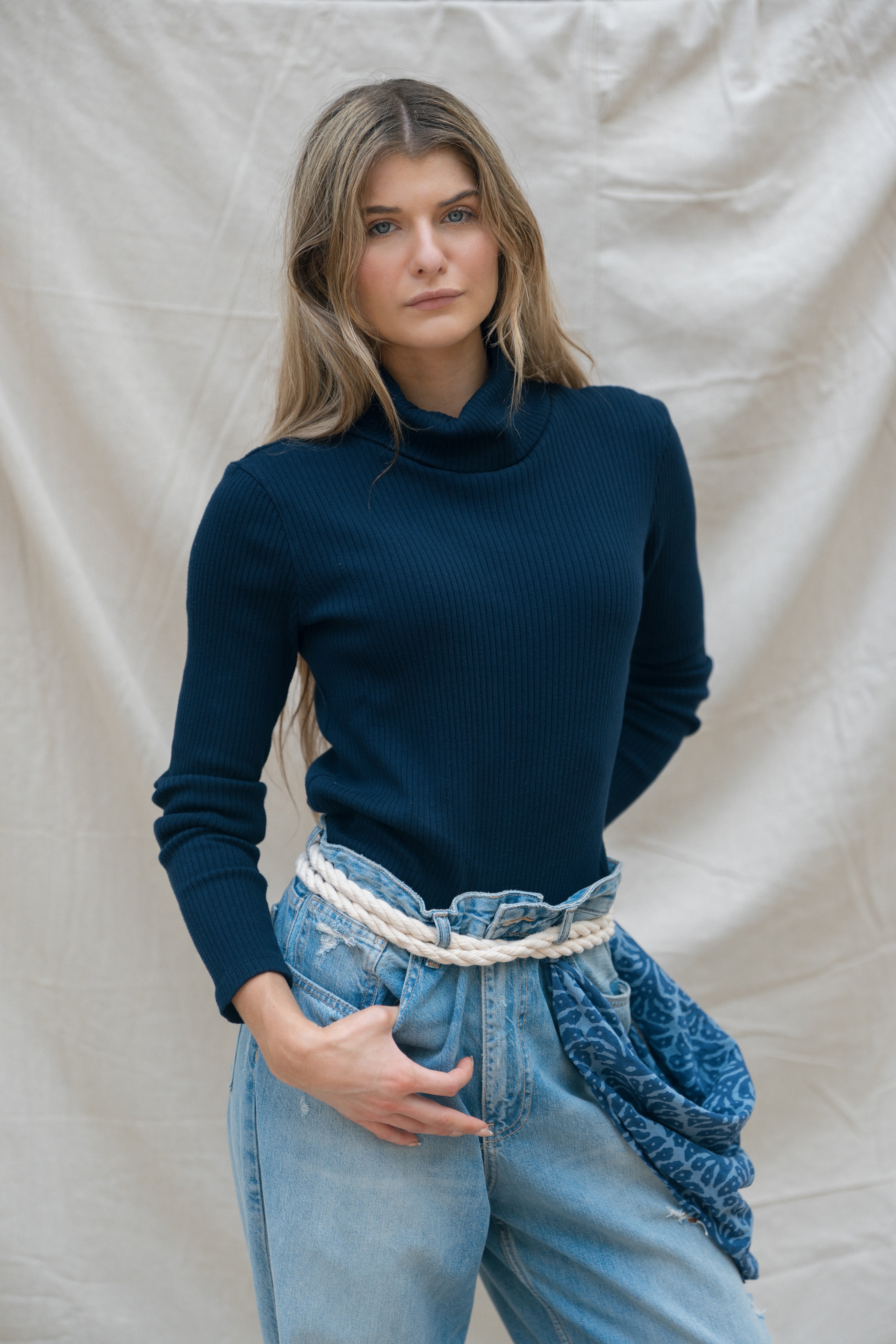 Bonfire Sweater - True Navy