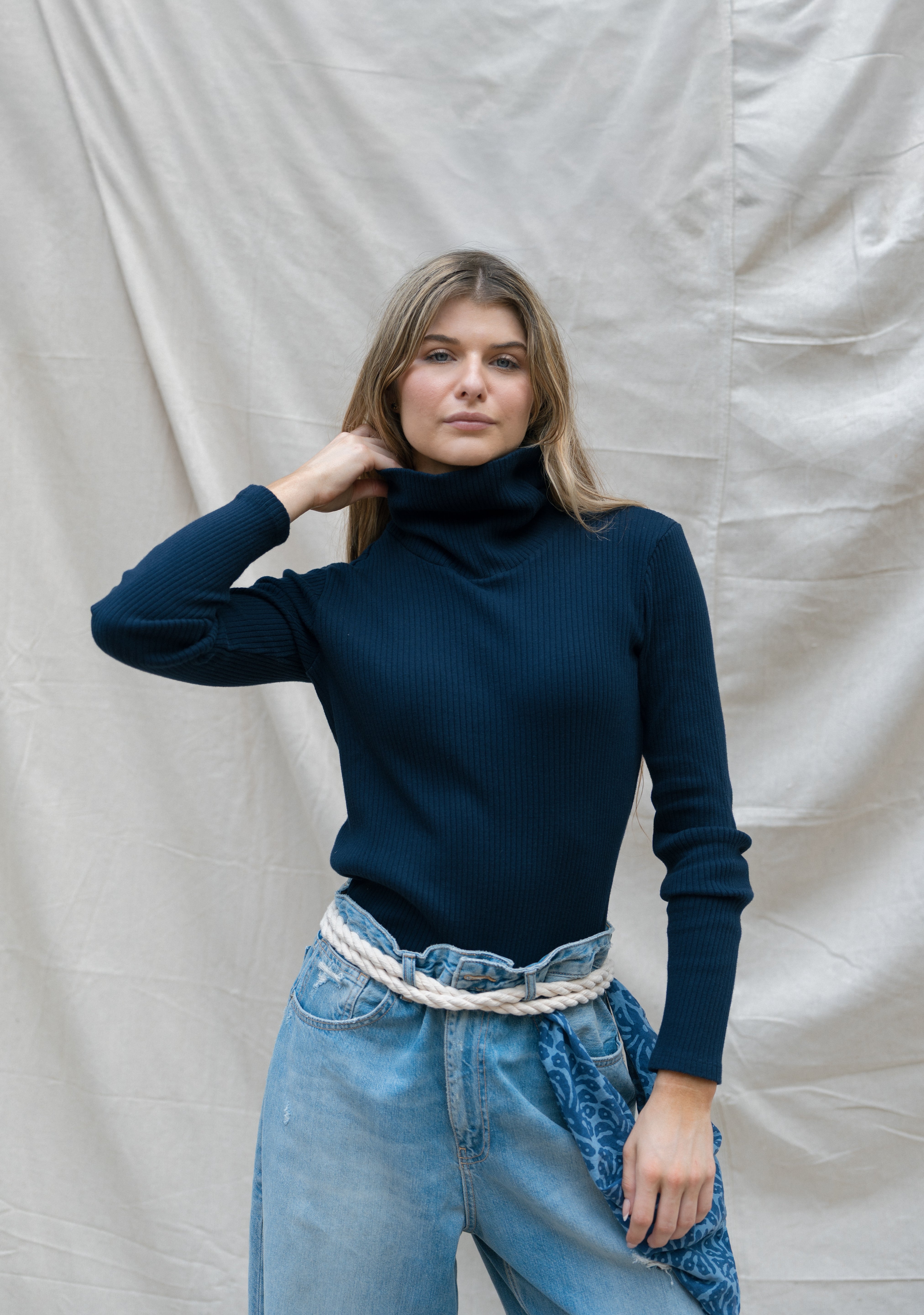 Bonfire Sweater - True Navy