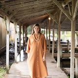 Easygoing Cotton Maxi Dress - Citrus Grove Stripe