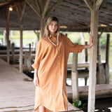 Easygoing Cotton Maxi Dress - Citrus Grove Stripe