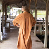 Easygoing Cotton Maxi Dress - Citrus Grove Stripe